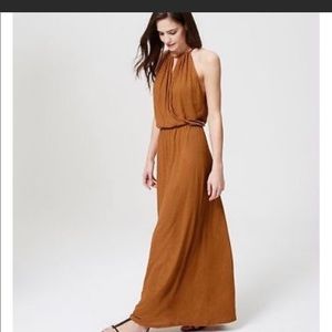 Loft linen blend beach cover up maxi